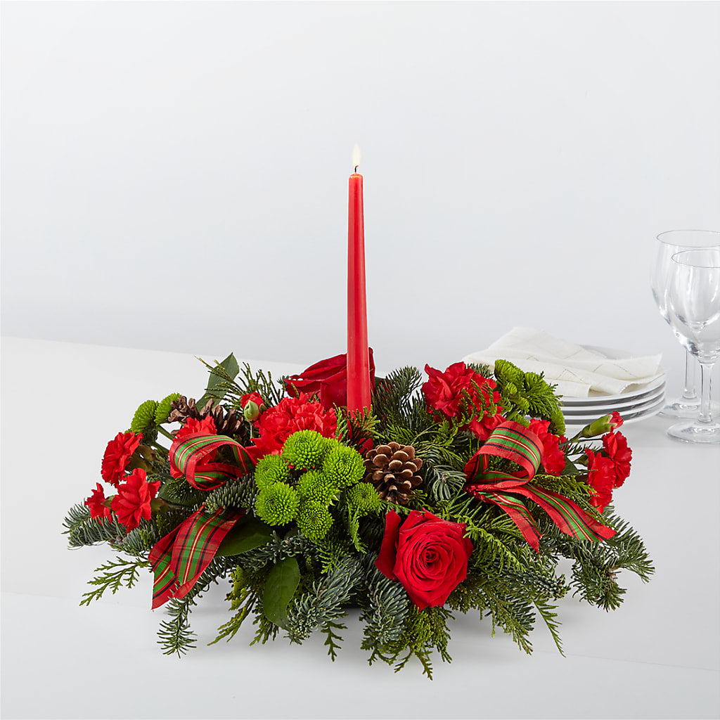 By the Candlelight Centerpiece – A&L FLORAL, Hamilton NJ