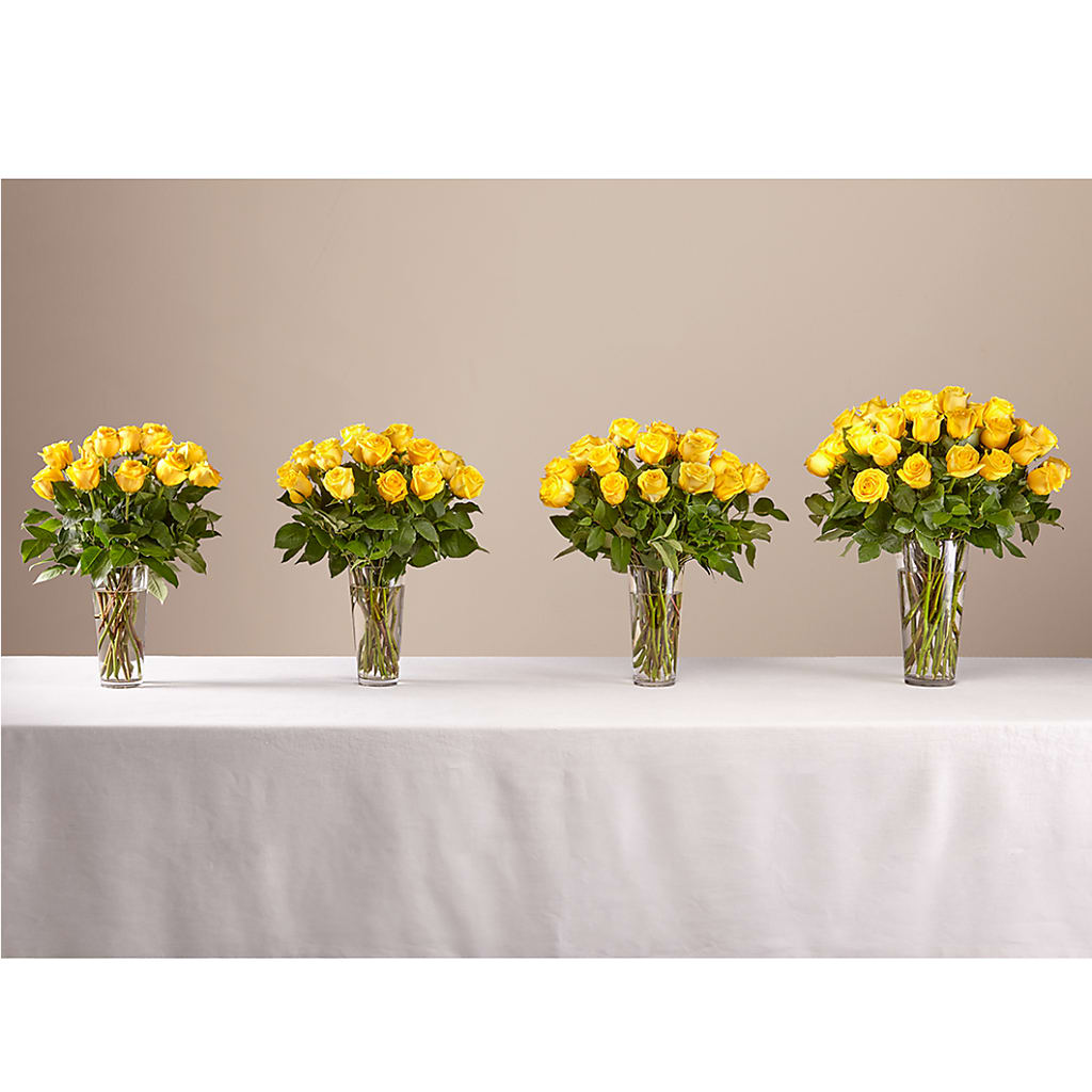 Long Stem Yellow Rose Bouquet – A&L FLORAL, Hamilton NJ