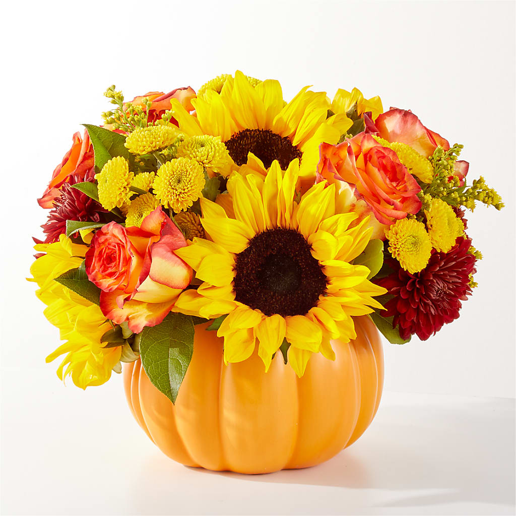 Golden Gourd Pumpkin Bouquet – A&L FLORAL, Hamilton NJ