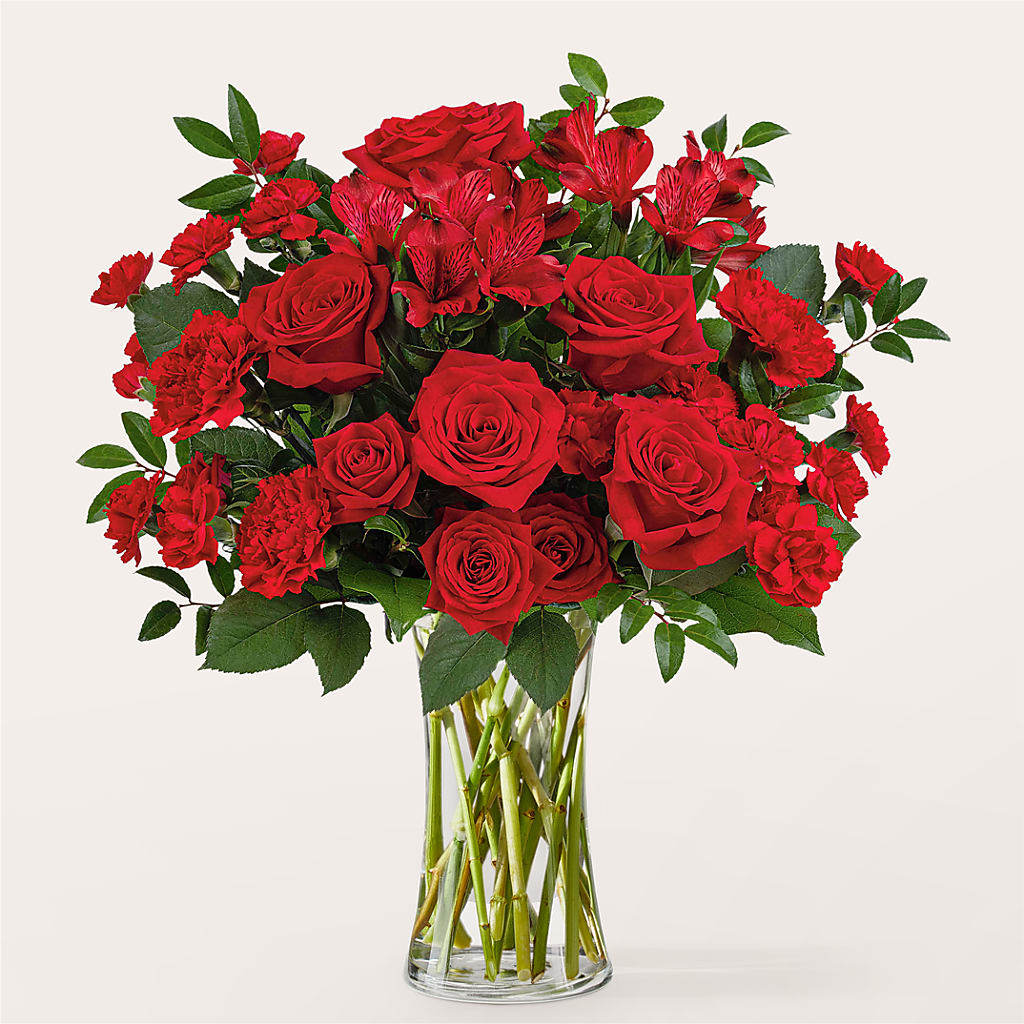 Brilliant Ruby Bouquet – A&L FLORAL, Hamilton NJ