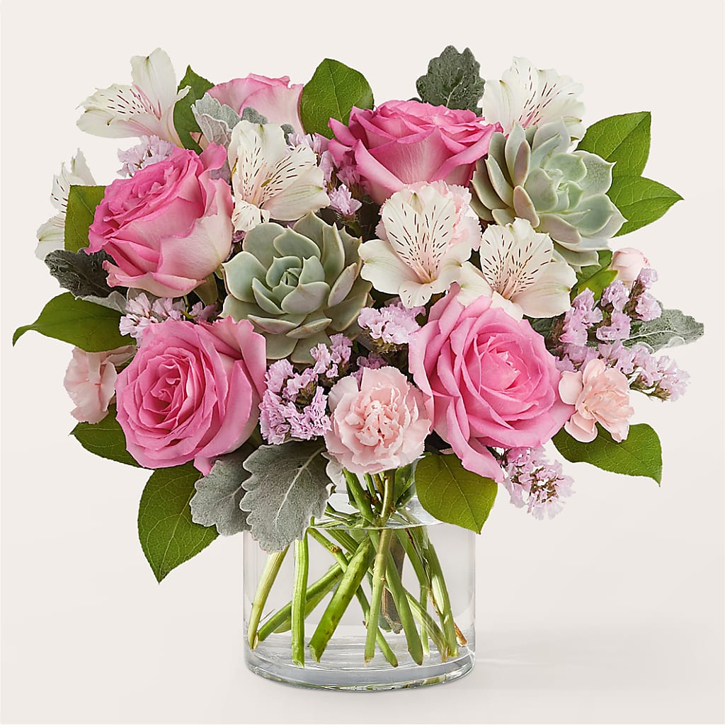 Dusty Rose Bouquet – A&L FLORAL, Hamilton NJ