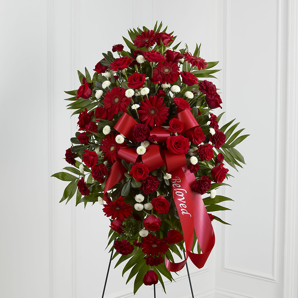 Treasured Memories Standing Spray – A&L FLORAL, Hamilton NJ