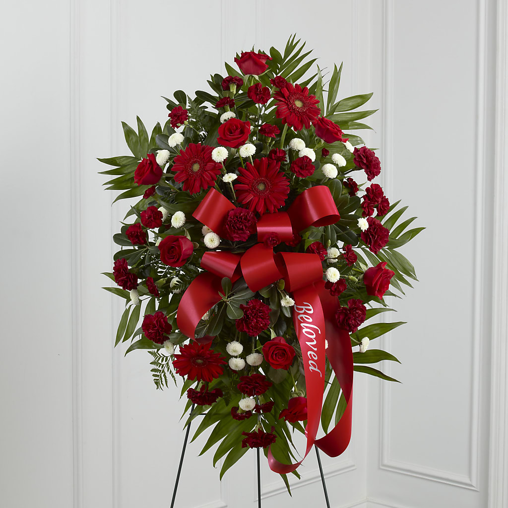 Treasured Memories Standing Spray – A&L FLORAL, Hamilton NJ
