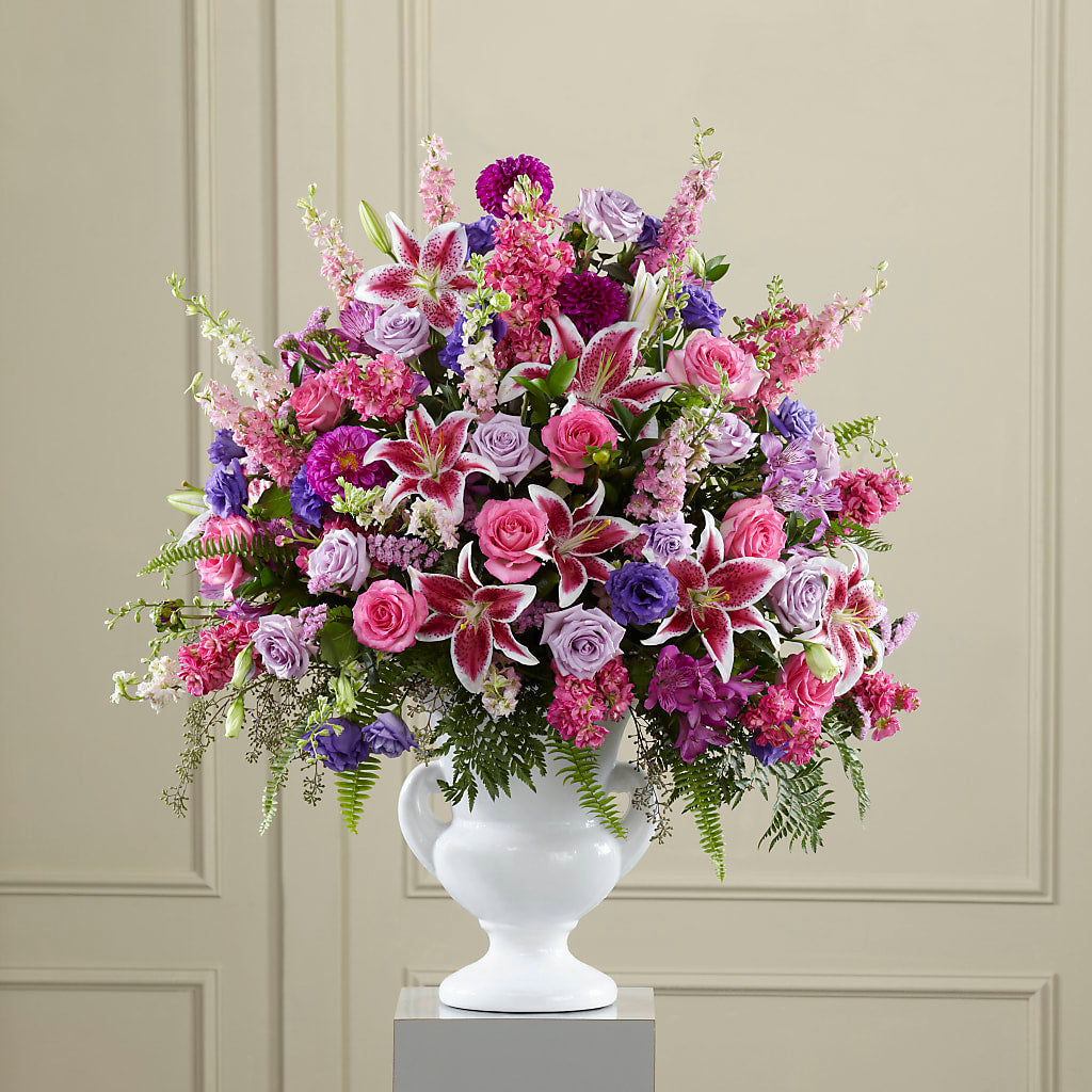 Peaceful Tribute Arrangement – A&L FLORAL, Hamilton NJ