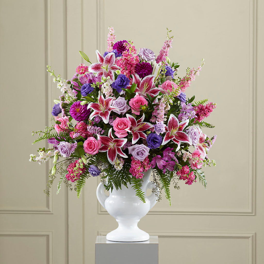 Peaceful Tribute Arrangement – A&L FLORAL, Hamilton NJ
