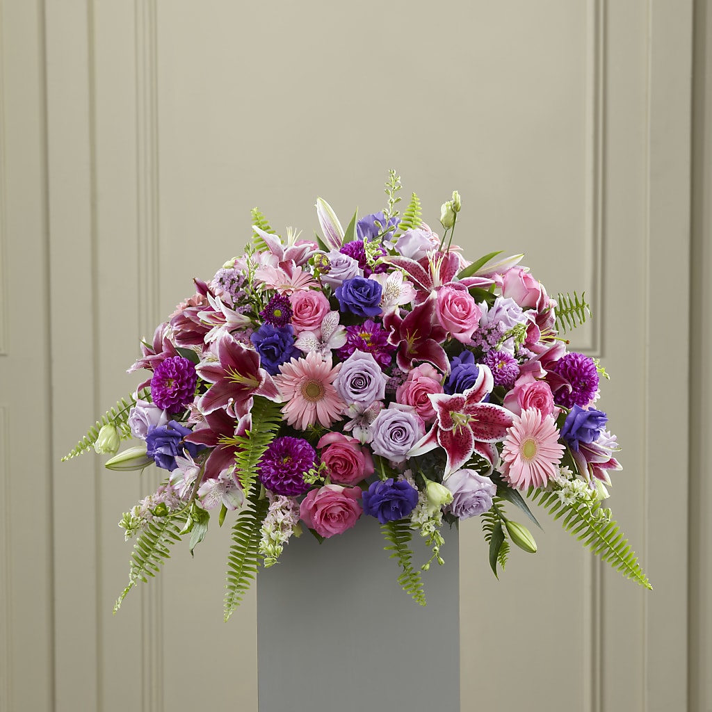 Fare Thee Well Pedestal – A&L FLORAL, Hamilton NJ