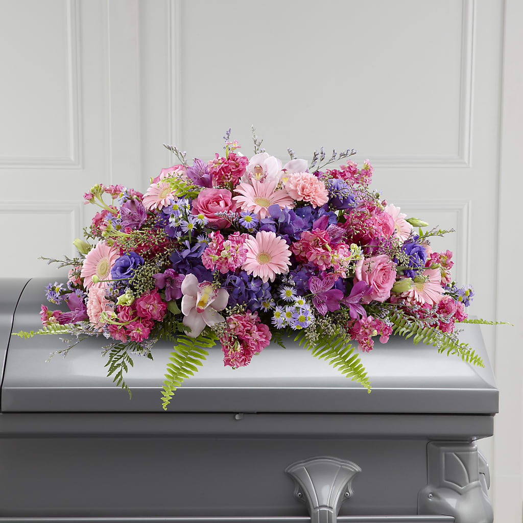 Glorious Garden Casket Spray – A&L FLORAL, Hamilton NJ