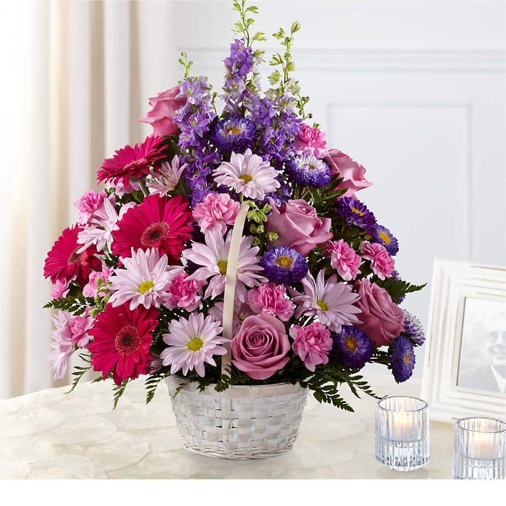 Pastel Peace Basket – A&L FLORAL, Hamilton NJ