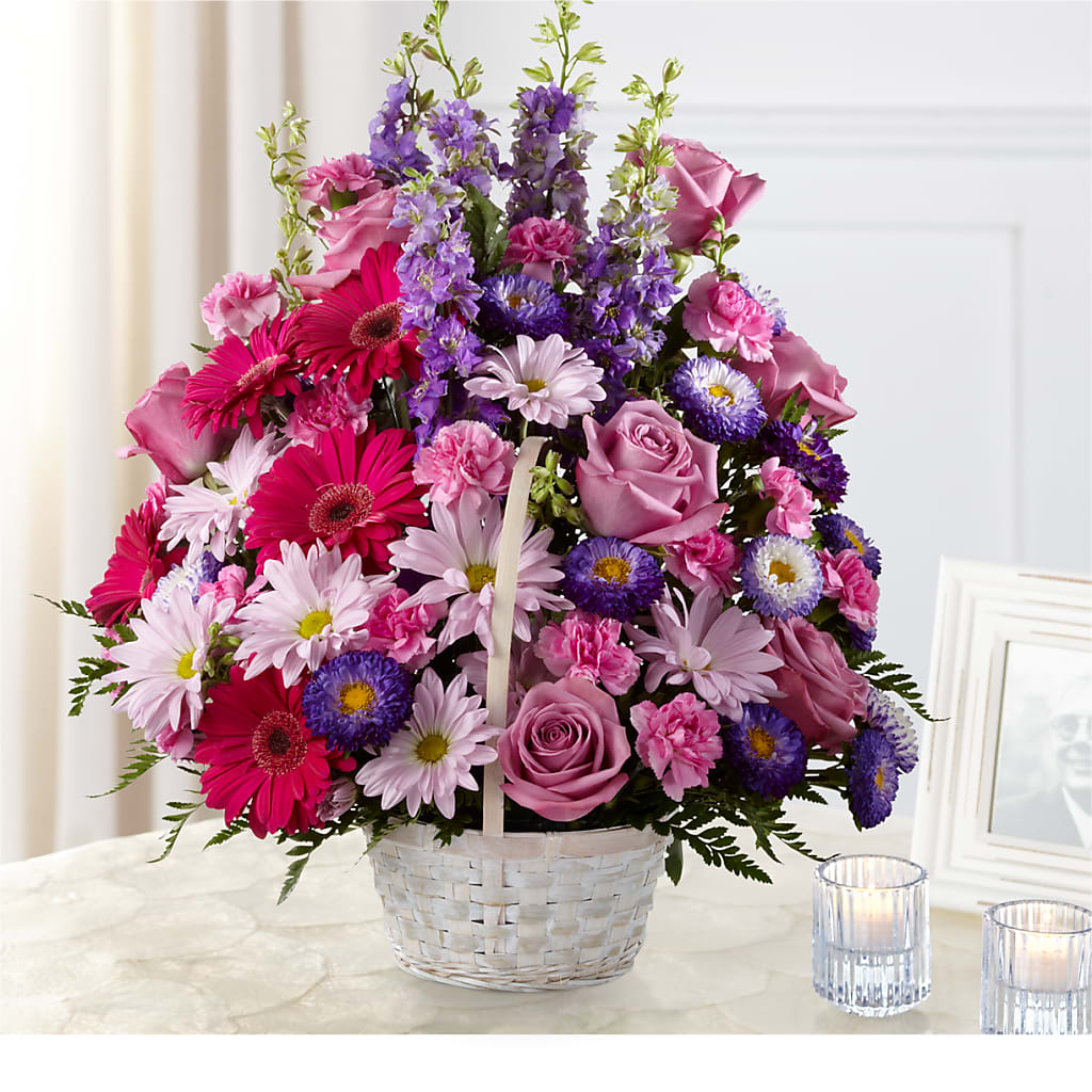Pastel Peace Basket – A&L FLORAL, Hamilton NJ