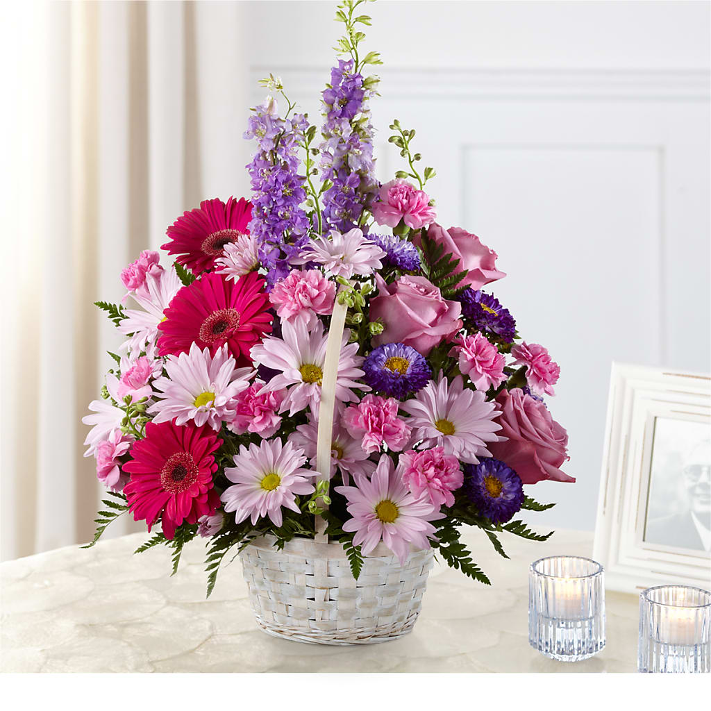 Pastel Peace Basket – A&L FLORAL, Hamilton NJ