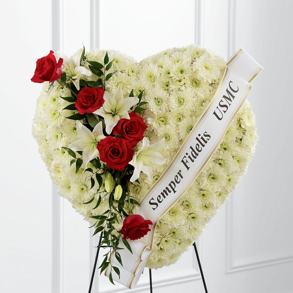 Heartfelt Hero Standing Heart – A&L FLORAL, Hamilton NJ