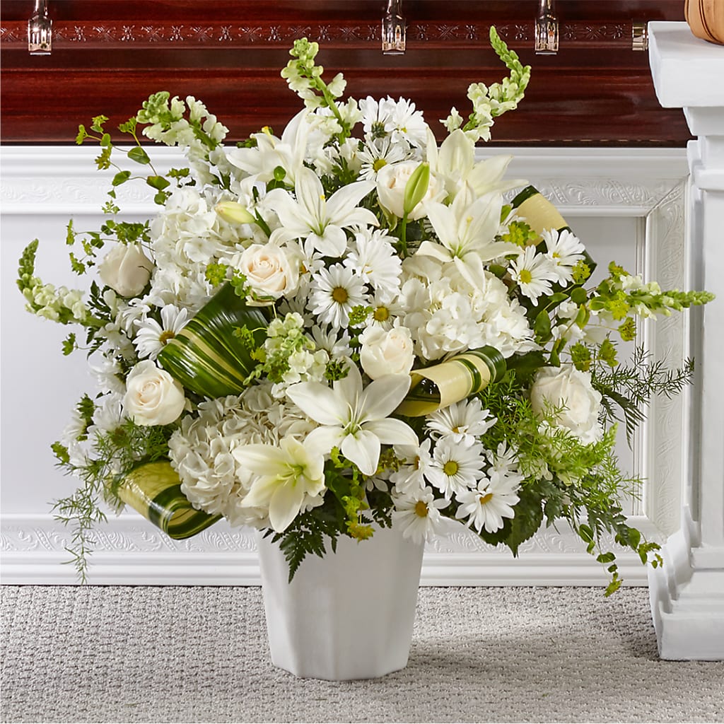 Thoughts of Tranquility Floor Basket – A&L FLORAL, Hamilton NJ