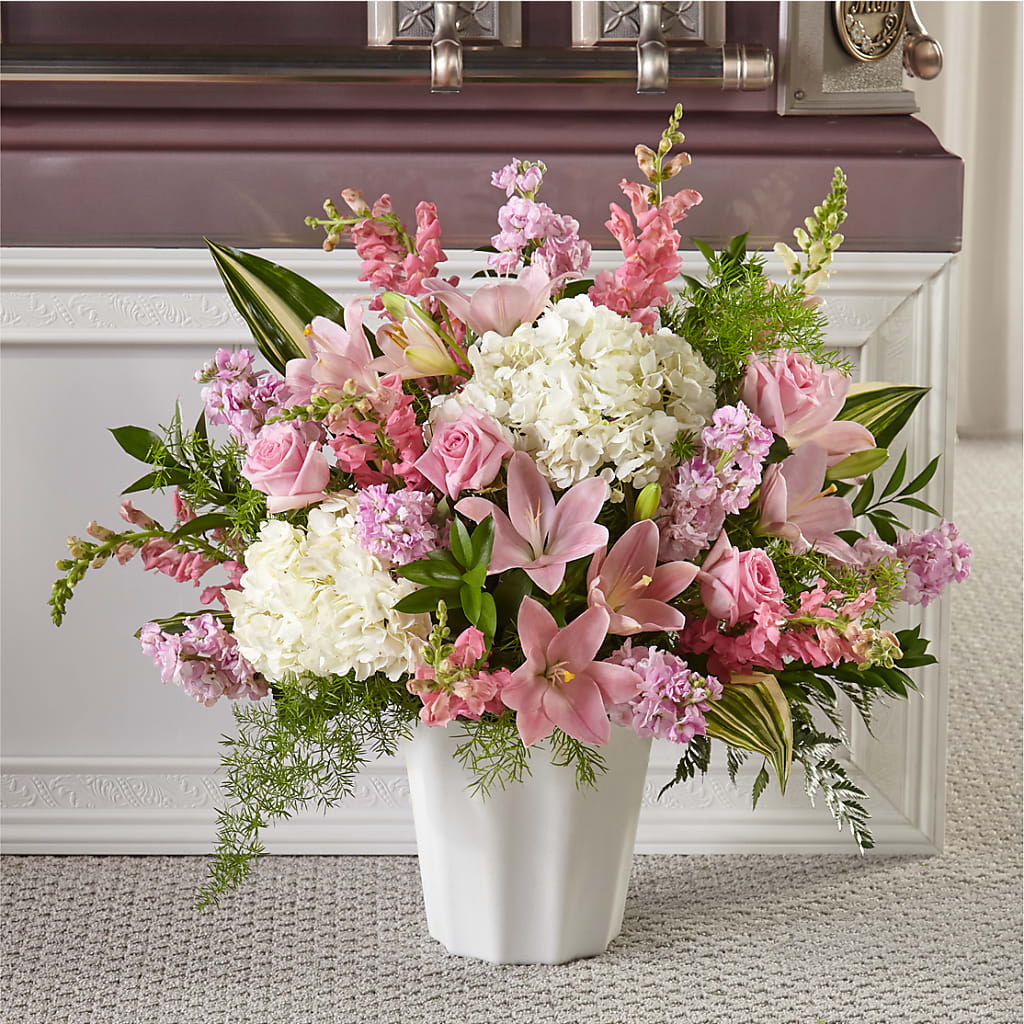 Simply Serene Floor Basket – A&L FLORAL, Hamilton NJ