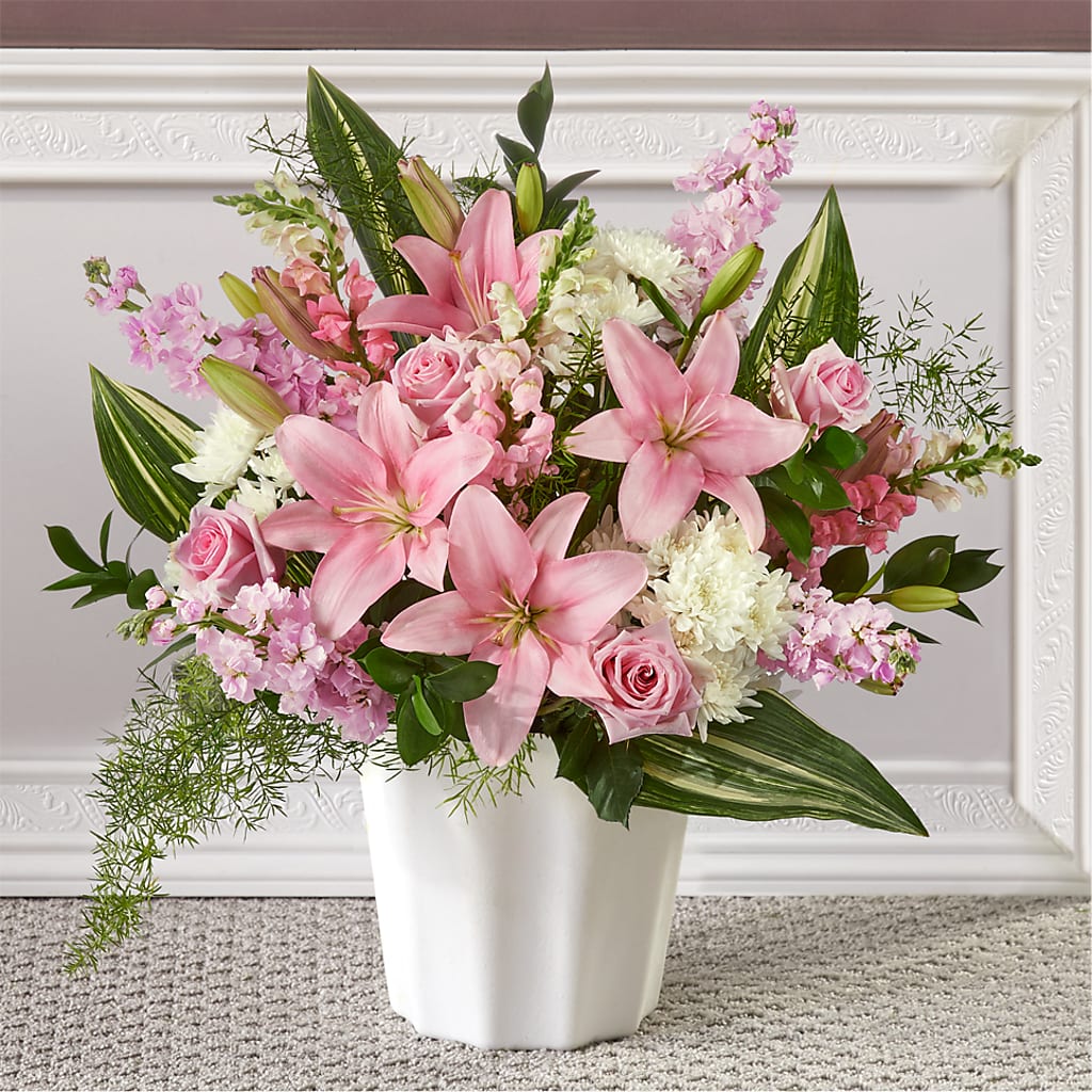 Simply Serene Floor Basket – A&L FLORAL, Hamilton NJ