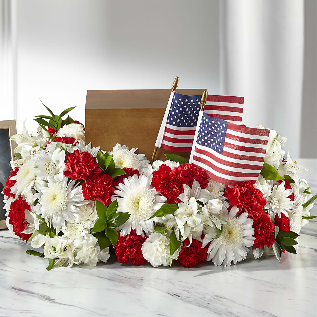 Spirit of Patriotism Cremation Adornment – A&L FLORAL, Hamilton NJ