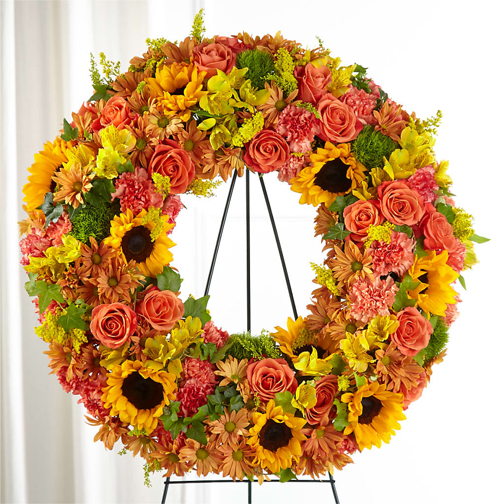 Autumnal Memories Wreath (Standard) – A&L FLORAL, Hamilton NJ