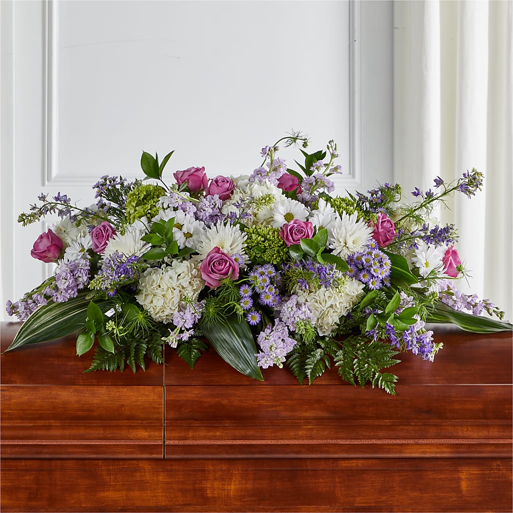 Meadows of Serenity Casket Spray – A&L FLORAL, Hamilton NJ