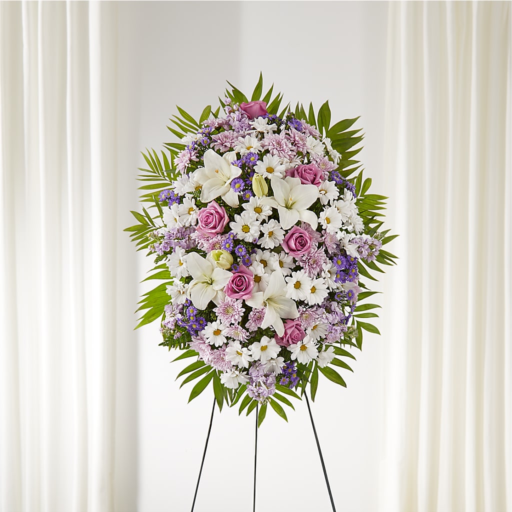 Surrounded by Love Standing Spray – A&L FLORAL, Hamilton NJ