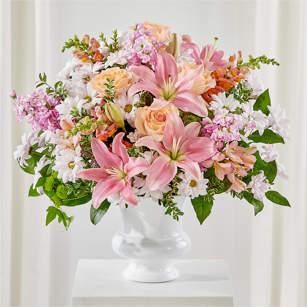 Heartfelt Gesture Urn Arrangement – A&L FLORAL, Hamilton NJ