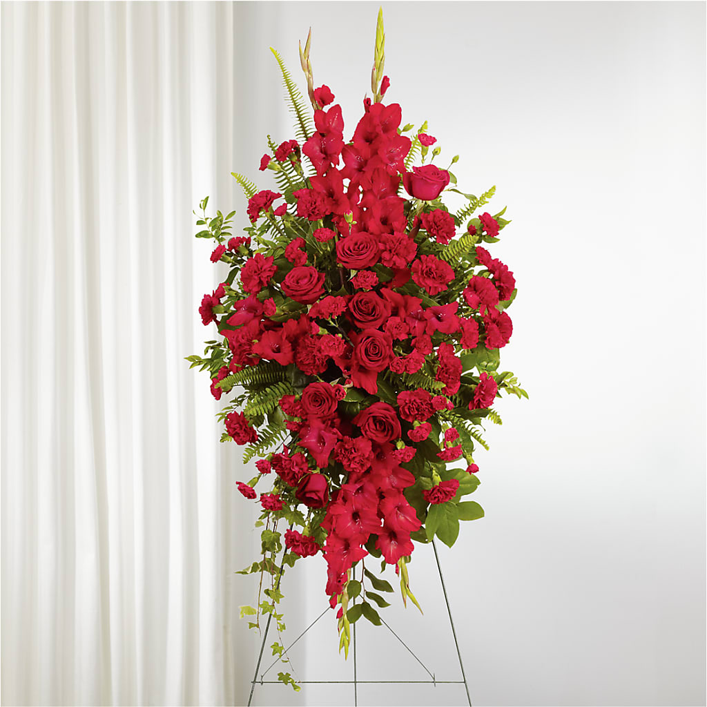 From the Heart Standing Spray – A&L FLORAL, Hamilton NJ