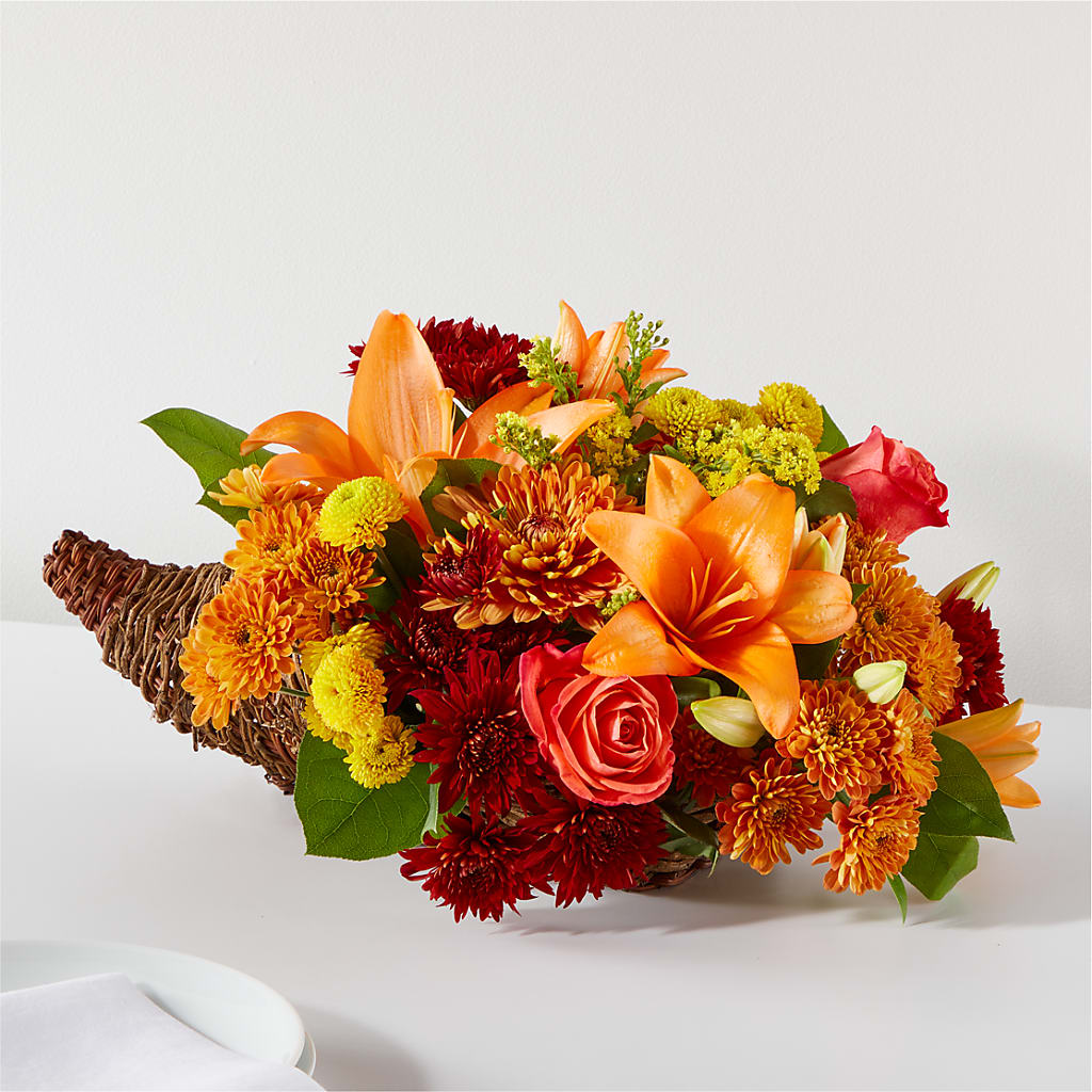 Bouquet of Blessings Cornucopia – A&L FLORAL, Hamilton NJ