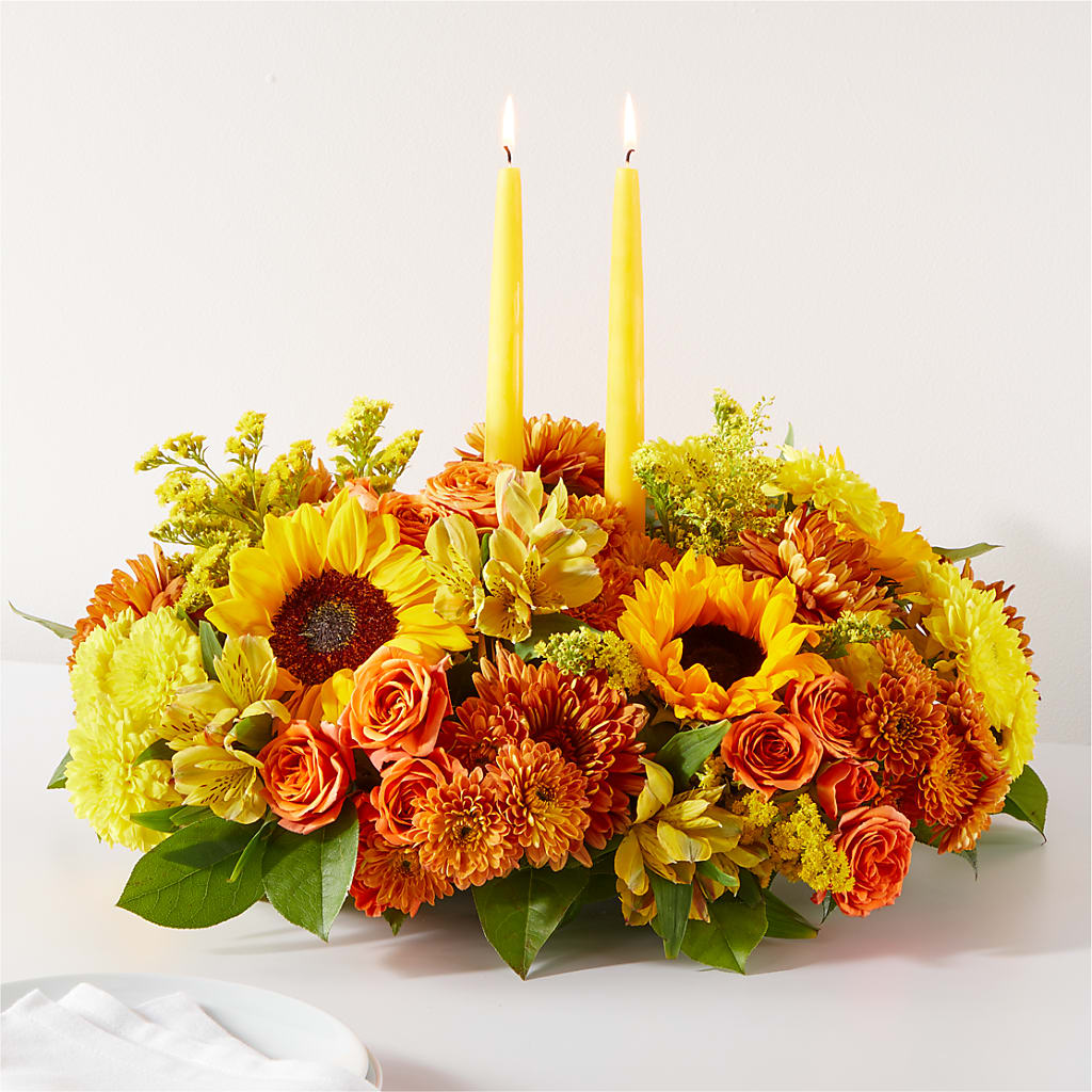 Autumn Harmony Centerpiece – A&L FLORAL, Hamilton NJ