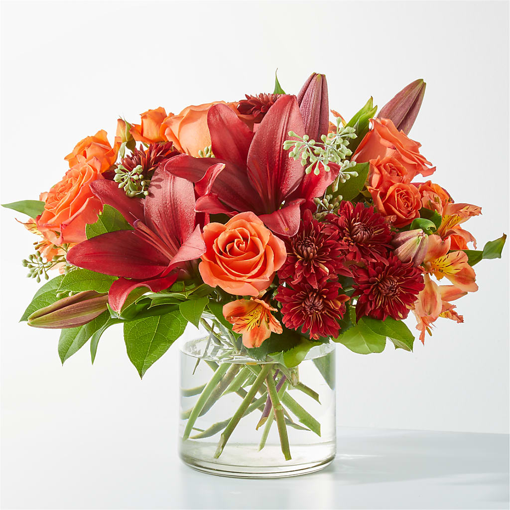 Crimson Leaves Bouquet – A&L FLORAL, Hamilton NJ