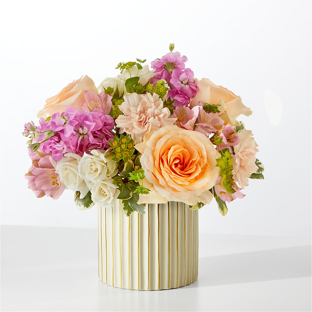 Paradise Bouquet with Ivory Vase – A&L FLORAL, Hamilton NJ