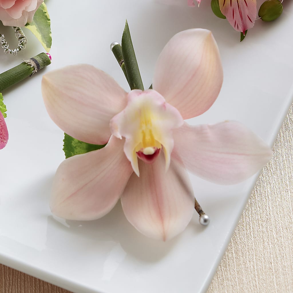 Pink Cymbidium Boutonniere – A&L FLORAL, Hamilton NJ