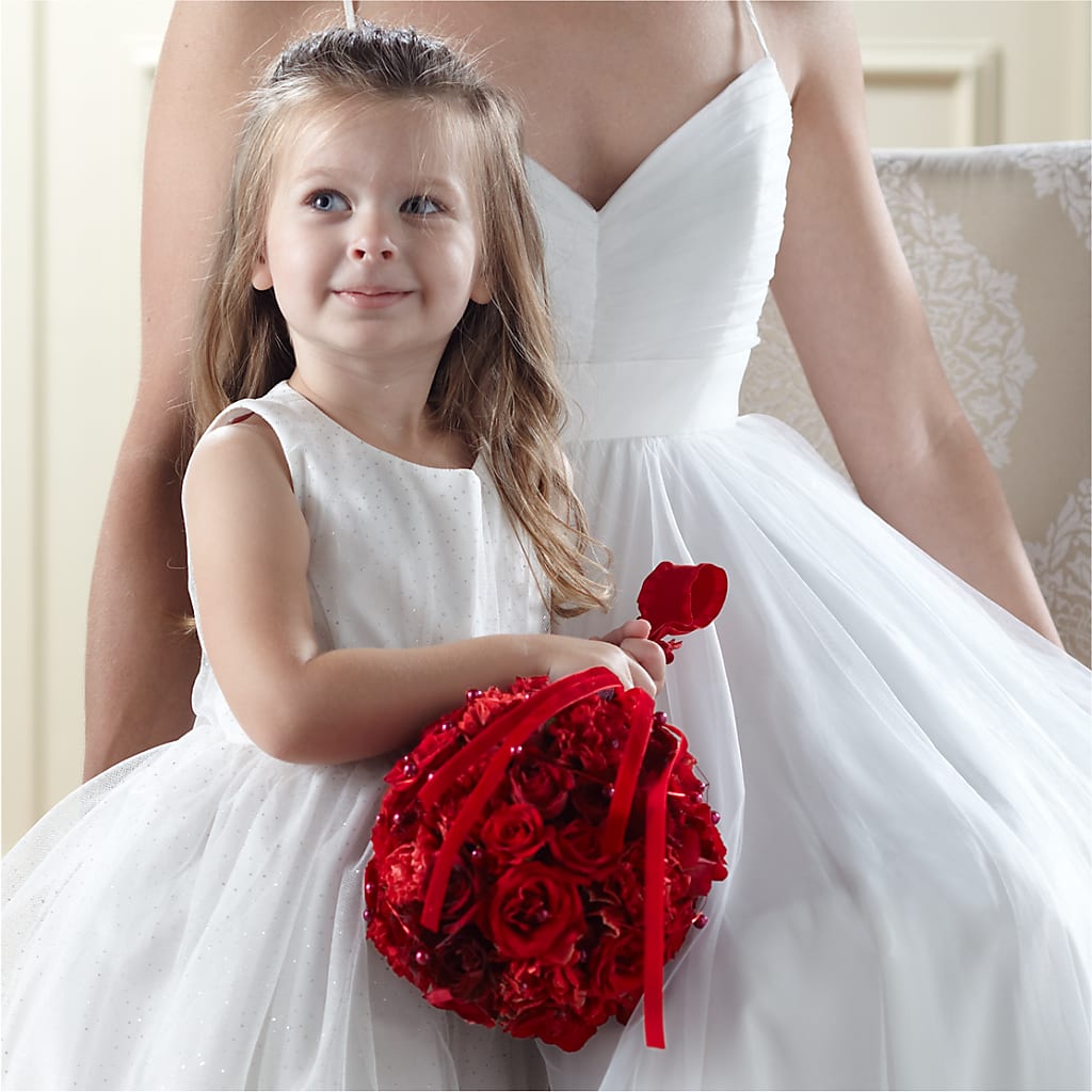 Pure at Heart Flower Girl Arrangement – A&L FLORAL, Hamilton NJ
