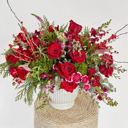 Big Red Bow Bouquet – A&L FLORAL, Hamilton NJ