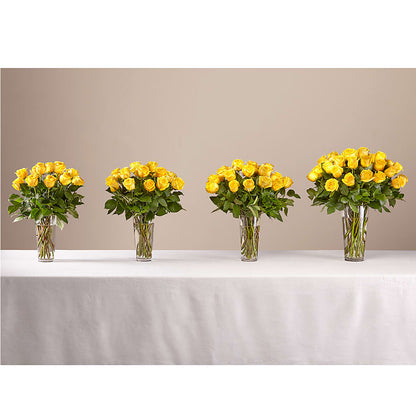 Long Stem Yellow Rose Bouquet – A&L FLORAL, Hamilton NJ