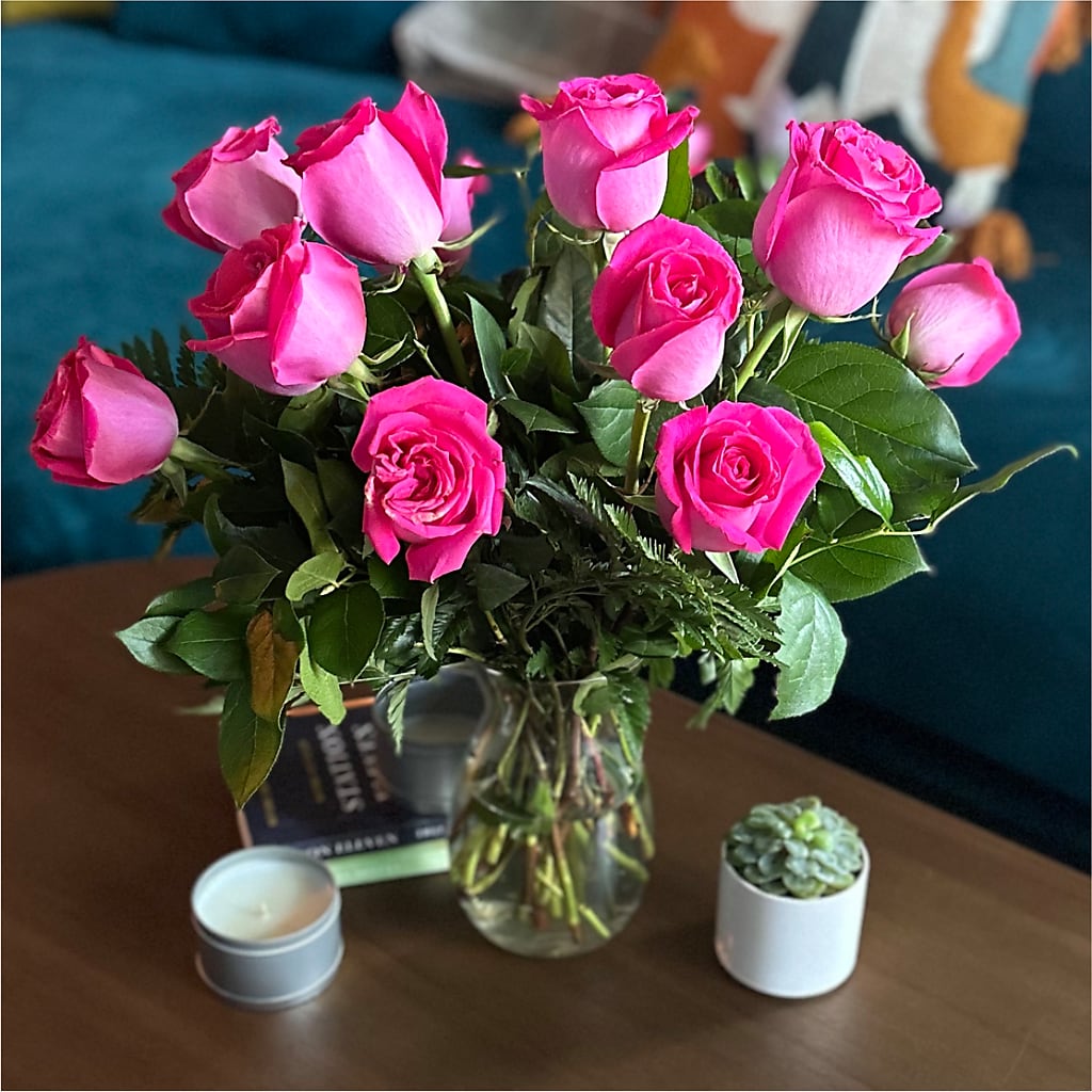 Long Stem Pink Rose Bouquet – A&L FLORAL, Hamilton NJ