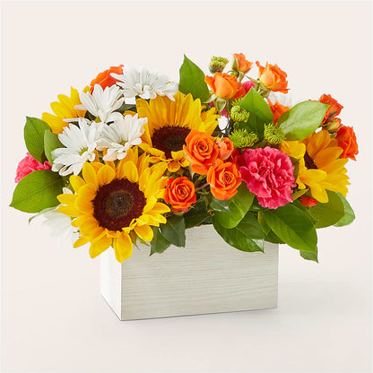 Sun-drenched Blooms Box Bouquet – A&L FLORAL, Hamilton NJ