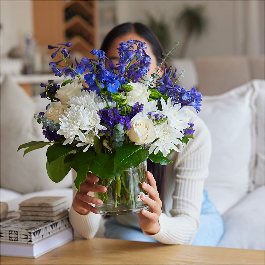 Cerulean Waves Bouquet – A&L FLORAL, Hamilton NJ