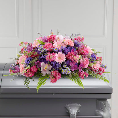 Glorious Garden Casket Spray – A&L FLORAL, Hamilton NJ
