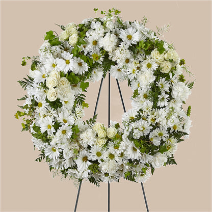 Faithful Wishes Wreath – A&L FLORAL, Hamilton NJ