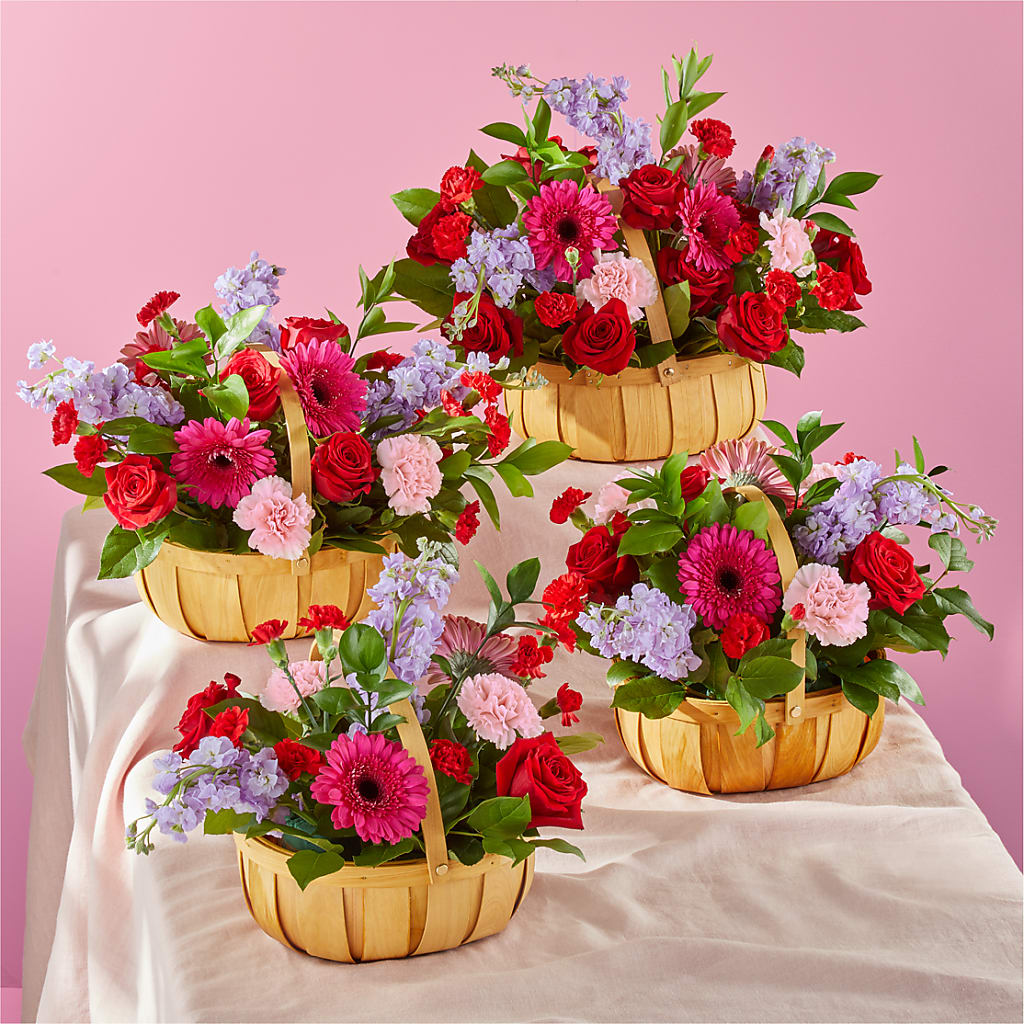 Pink Picnic Basket – A&L FLORAL, Hamilton NJ