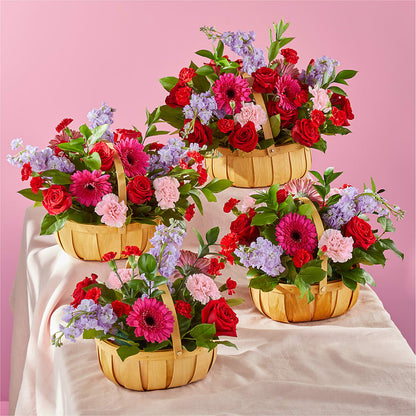Pink Picnic Basket – A&L FLORAL, Hamilton NJ