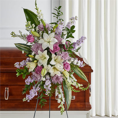 Grateful Hearts Standing Spray – A&L FLORAL, Hamilton NJ