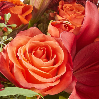 Crimson Leaves Bouquet – A&L FLORAL, Hamilton NJ