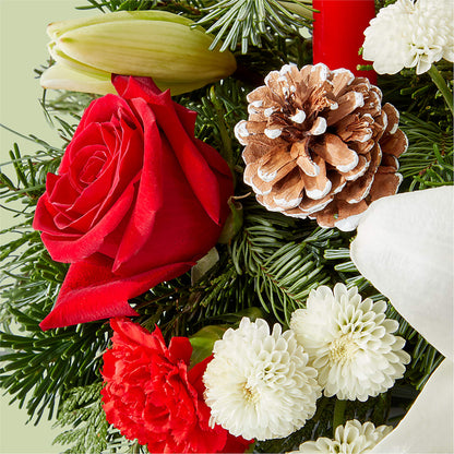Seasonal Festivities Centerpiece – A&L FLORAL, Hamilton NJ