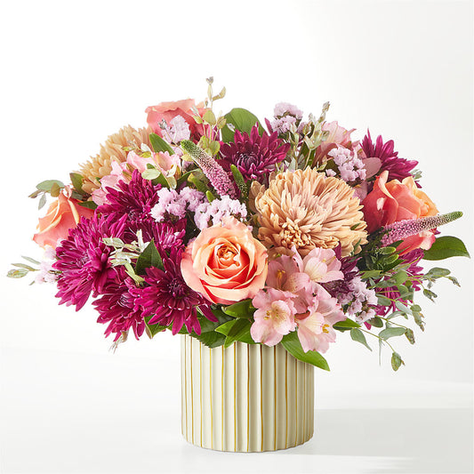 Berry Cobbler Bouquet with Ivory Vase – A&L FLORAL, Hamilton NJ
