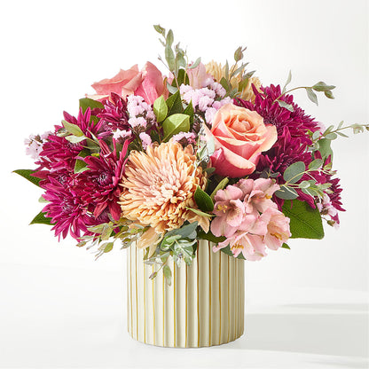 Berry Cobbler Bouquet with Ivory Vase – A&L FLORAL, Hamilton NJ
