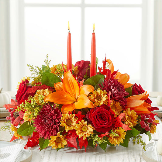 Autumn's Embrace Centerpiece – A&L FLORAL, Hamilton NJ
