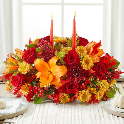 Autumn's Embrace Centerpiece – A&L FLORAL, Hamilton NJ