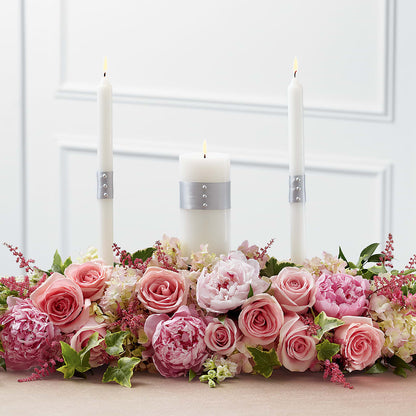 Worldwide Romance Unity Candle Arrangement – A&L FLORAL, Hamilton NJ