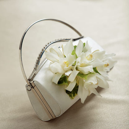 White Purse Decor – A&L FLORAL, Hamilton NJ